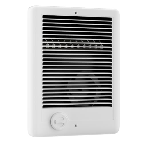 Electric Wall Heater with Thermostat Off-White - Fast Heating 220 sq ft