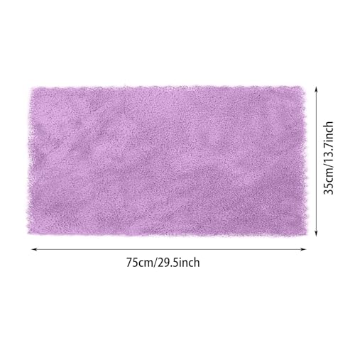 Blue Hand Towels for Bathroom 14x30 Inch Cotton Blend Quick Dry Soft Reusable Microfiber