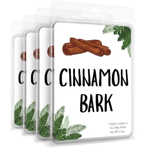Wax Melts Bundle - Cinnamon Scented Tarts for Home Fragrance - 4 Pack, 10oz