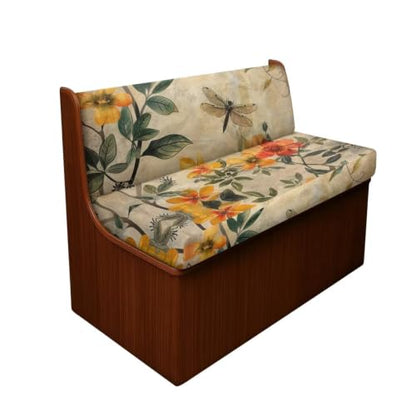 Floral Droganfly RV Dinette Cushion Covers 2-Piece Set - Dustproof & Stretch Fit