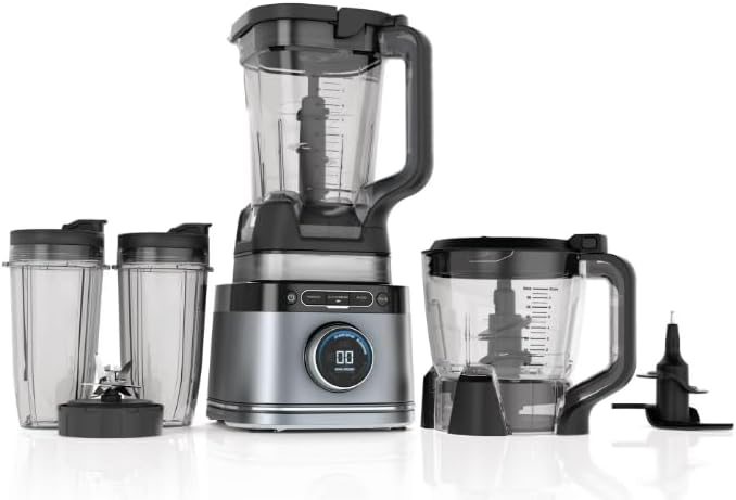 Niin-jaa Detectt 72 Oz Blender - 1700W, 3 Speeds, BlendSense Technology for Smoothies & More | Silver