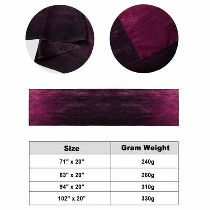 Queen Size Pink Black Ombre Bed Runner - Modern Abstract Gradient Decor