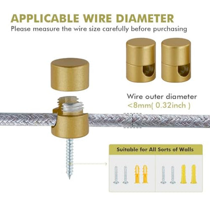 Gold Pulley Wheel for Pendant Lights & Ceiling Fans, Swag Hook Kit