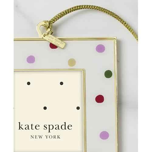 kate spade new york Be Jolly Mini Frame Ornament, Dot, Christmas, Holiday Decorations