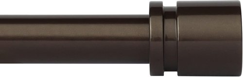 Byondeth Curtain Rods - Adjustable 16 to 40 Inches | 1 Inch Diameter, Antique Bronze Finish