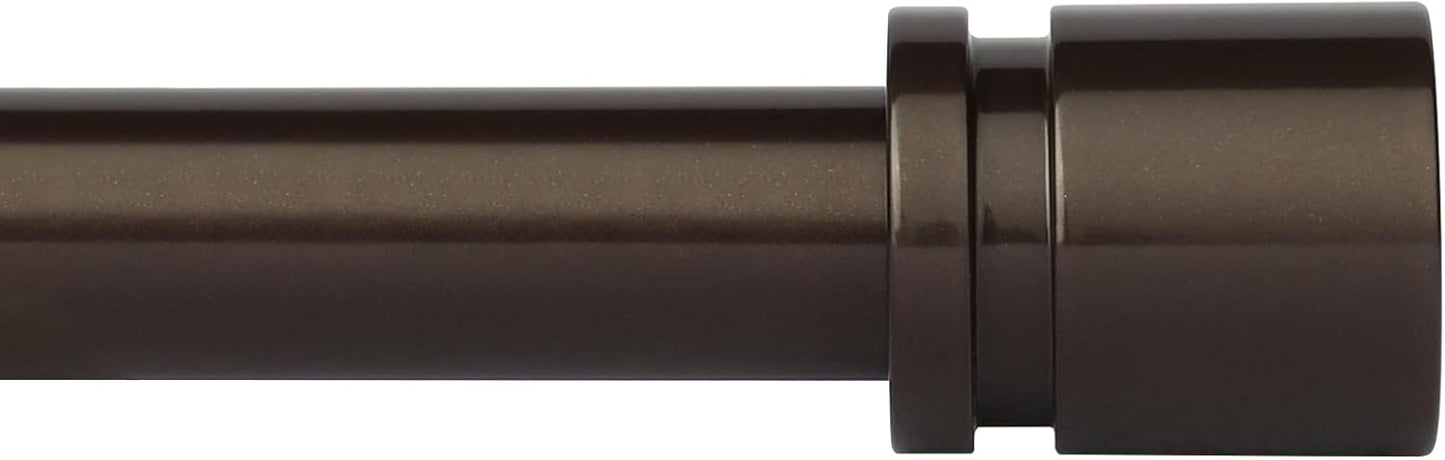 Byondeth Adjustable Curtain Rods - 16 to 240 Inches, 1 Inch Diameter, Antique Bronze Finish
