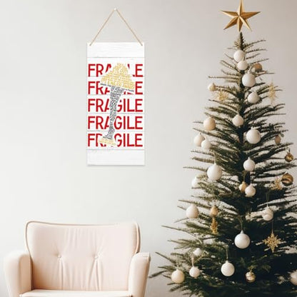 Fragile Christmas Story Leg Lamp Decor Sign - Home Wall or Door Display