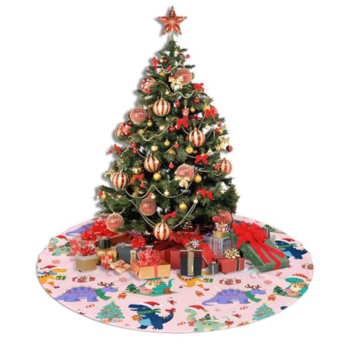 Jurassic Dinosaur Christmas Tree Skirt - 30 Inches Holiday Decor