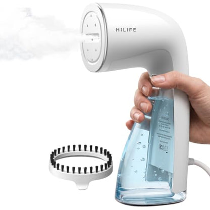 HiLIFE Portable Clothes Steamer 1100W with 300ml Capacity - Ivory