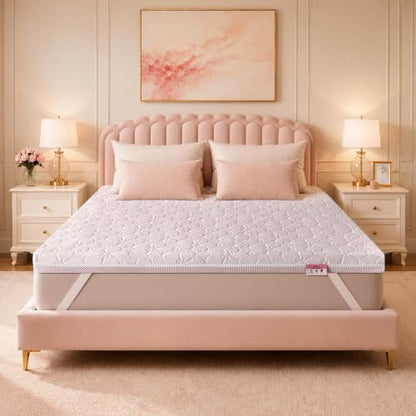 Queen Cooling Gel Memory Foam Mattress Topper - 3 Inch High Density Elite