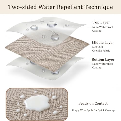 VOIR Waterproof Couch Cover for Dogs Small Loveseat - Warm Mocha, Washable