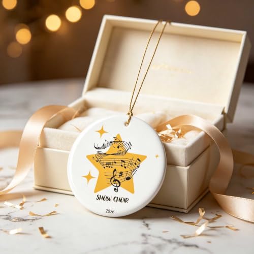 Show Choir Ornament V12 - Musical Holiday Keepsake for Choir Members & Directors