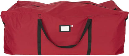 Santa's Bags Red Duffle Bag - X-Large 9-Foot Christmas Tree Storage for Artificial Trees - Durable 300D Poly-Blend Fabric