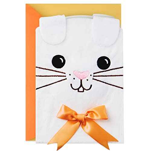 Hallmark Easter Card for Kids (Cute Fuzzy Plush Bunny) (599ETD4046)