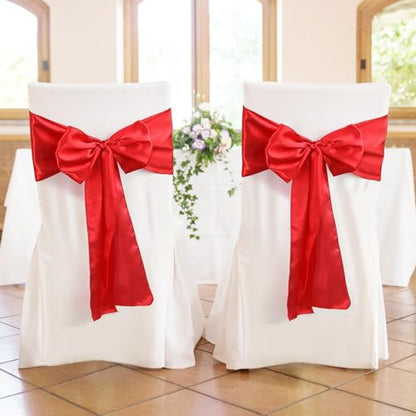 Red Satin Table Runner 12 x 108 Inches - Valentine's Day Decor, Set of 12 - Variation: Red / 12