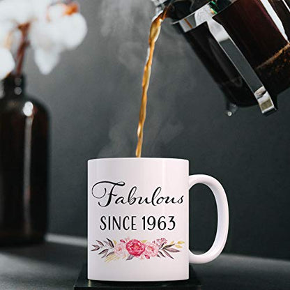 1963 63rd Birthday Coffee Mug - Funny Gift for Women Men, Mom, Wife, Sister, Grandma - Variation of 1963