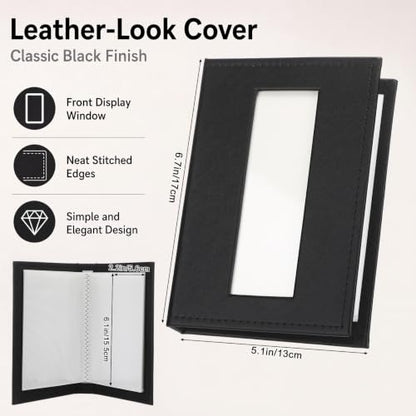 Leather Photo Booth Album for Wedding & Party Strips, Holds 80 Photos
