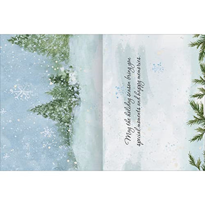 Holiday Gnomes Luxe Christmas Greeting Cards - Set of 8, Festive Holiday Cards with Envelopes, Whimsical Gnome Design - Christmas Variation