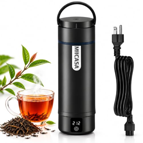 Portable Electric Kettle with 6 Temperature Settings - Black / 2