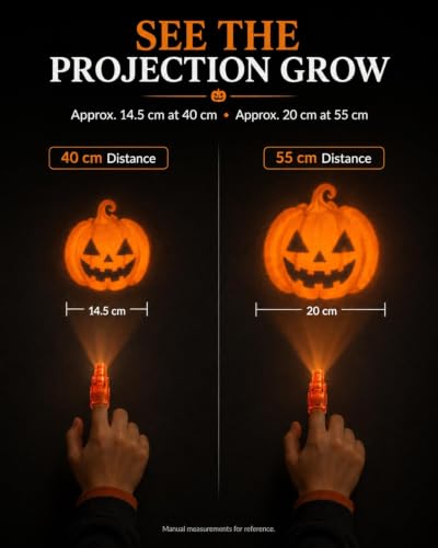 6 Pcs Halloween Finger Projector Lights Kids Party Favors LED Projection Ring
