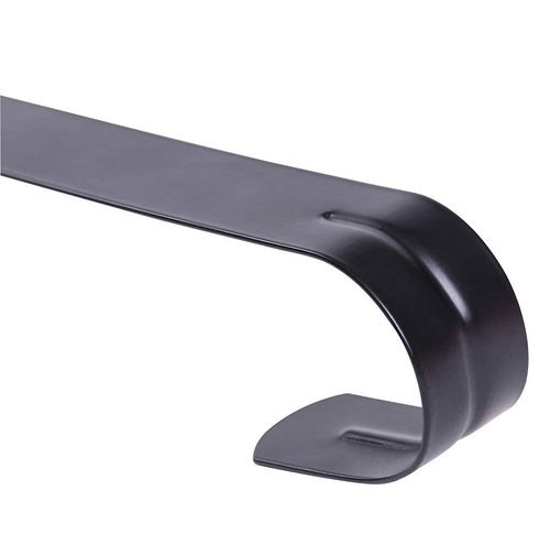 Sattiyrch 12" Wreath Hanger for Front Door,Steel Over The Door Hanger Hook,Wreath Door Hanger (Black,1)