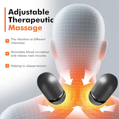 3-in-1 Neck Massage Pillow with Heat, Vibration & Cervical Traction