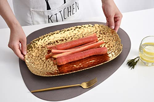 Pampa Bay Golden Millennium 14x9 Inch Serving Platter - Gold Titanium