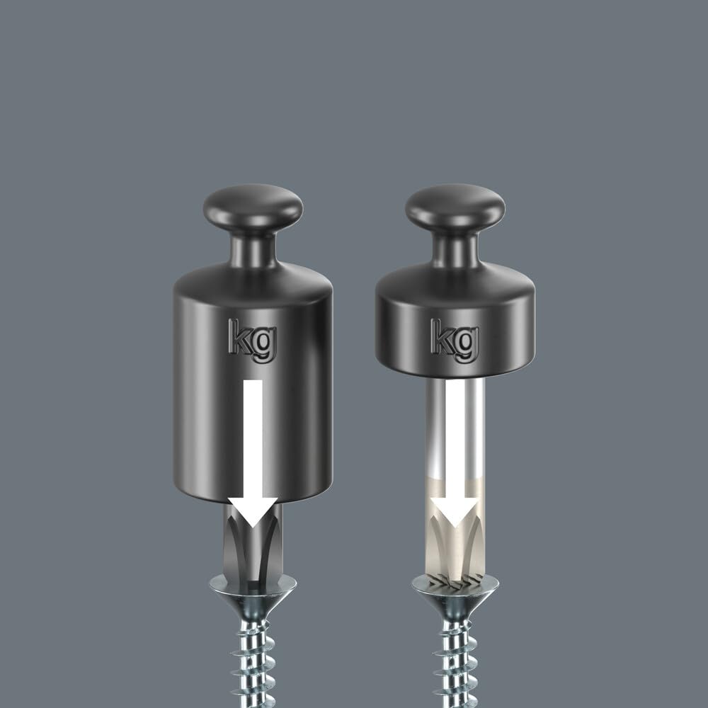 WERA Rack Screwdriver Set - Kraftform Plus Lasertip, 6-Piece Tool Set for Precision Work