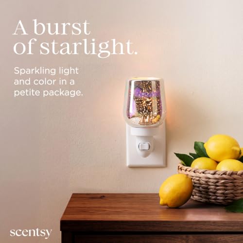 Mini Wax Warmer with Colorful Glow - Plug-In Candle & Scent Diffuser