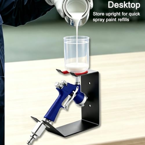 2Pcs Heavy-Duty Paint Gun & Spray Gun Wall Mount Stand with Wall Mount – DIY & Garage