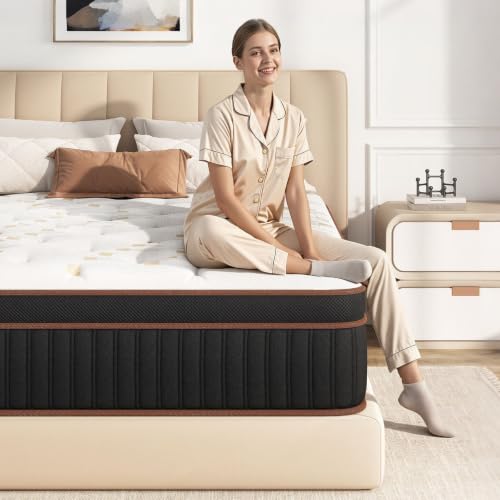 Twin Hybrid Mattress 10 Inch in a Box - Medium Firm, Luxury Support