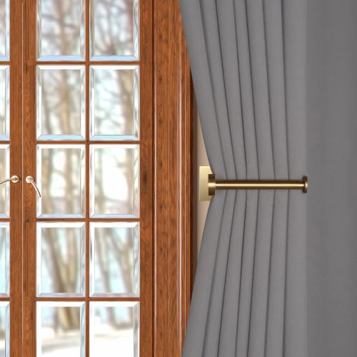 Gold Curtain Holdbacks 2 Pack Wall Mounted Hooks for Drapery Tiebacks