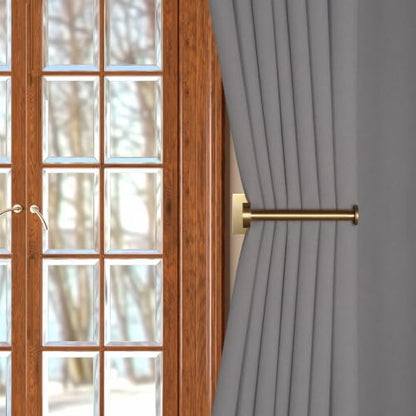 Gold Curtain Holdbacks 2 Pack Wall Mounted Hooks for Drapery Tiebacks