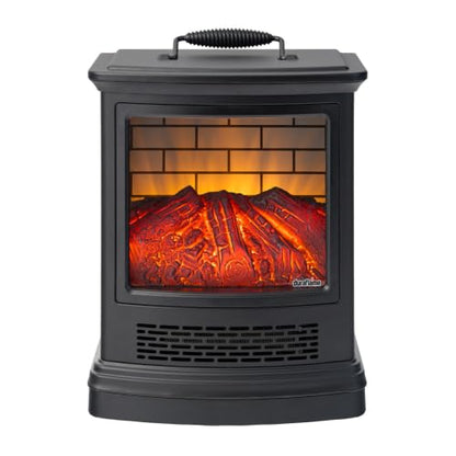Duraflame Electric Stove Heater with 3D Flame Effect - Black