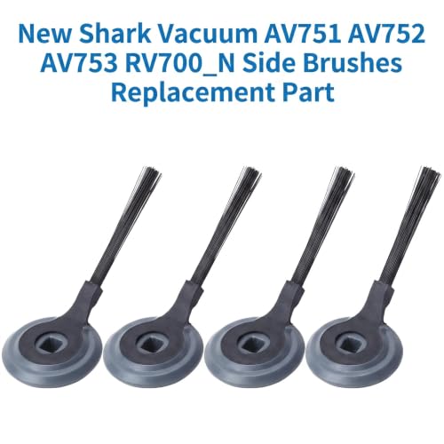 4-Pack Replacement Side Brushes for Shark Robot Vacuums - Compatible with Model #1171FK870