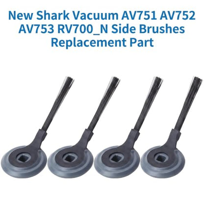 4-Pack Replacement Side Brushes for Shark Robot Vacuums - Compatible with Model #1171FK870