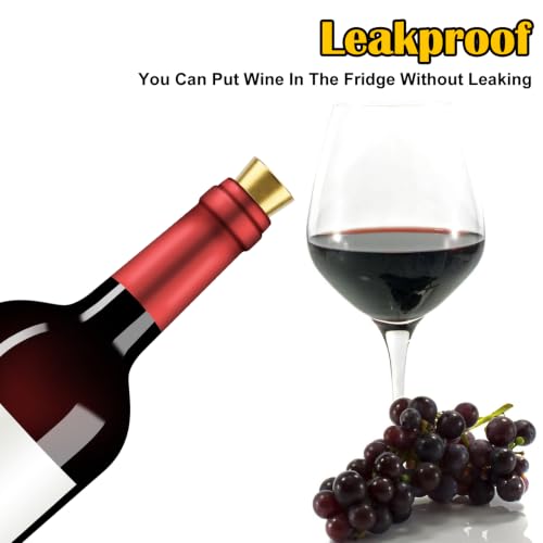 30 Pack Gold Wine Stopper Set - Durable Metal Bottle Seals for Kitchen & Bar