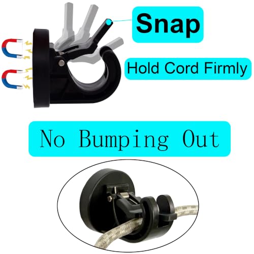 Iron Cord Holder Minder Clip Management for Ironing Board Black 2 Pack