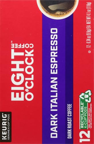 Eight O'Clock Dark Italian Roast Coffee, 12 Ct