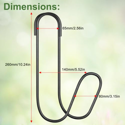 Heavy Duty Garden Hose Holder Water Holder for Outside - Black - 2 Pcs