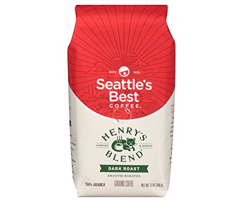 Seattle's Best Coffee Henry's Blend Dark Roast Ground, 12 oz (Pack of 2) 24 Ounces total