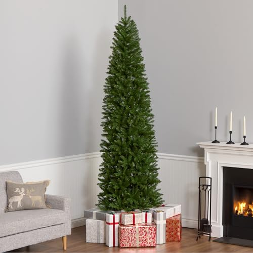 9ft Unlit Kingswood Fir Slim Artificial Christmas Tree - Tree