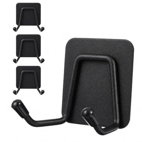 Self-Adhesive Stainless Steel Wall Hooks 3-Pack Heavy Duty Organizer