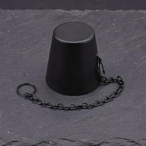 Garden Torch Snuffer Caps Set with Chain - Flame Control & Wind-Resistant Canister Covers