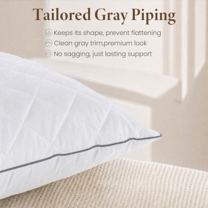 SHOUREN Body Pillow - Long Bed Pillow for Adults, 14x36in, White