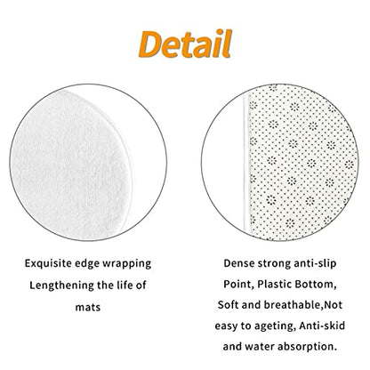 Microfiber Flannel Bath Mat Set 3-Piece Bathroom Rug Toilet Seat Cover Tub Mat