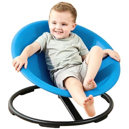 Blue Antibacterial Sensory Spinning Chair for Autistic Kids & Adults