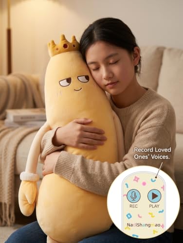 Large Mango Hugging Pillow with Patting and Heating Features - Customizable Comfort