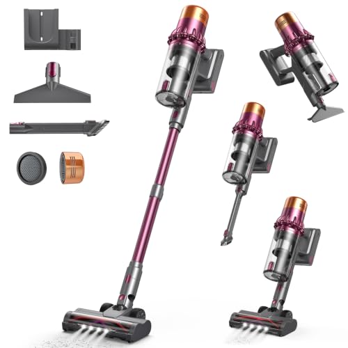 Cordless Stick Vacuum Cleaner 600W 55KPa 65Min Runtime with LED Display