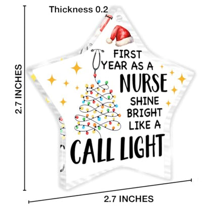 Funny Nurse Christmas Ornament Gift for Nurse Practitioner RN Nursing Student - Nurse 2 Variation